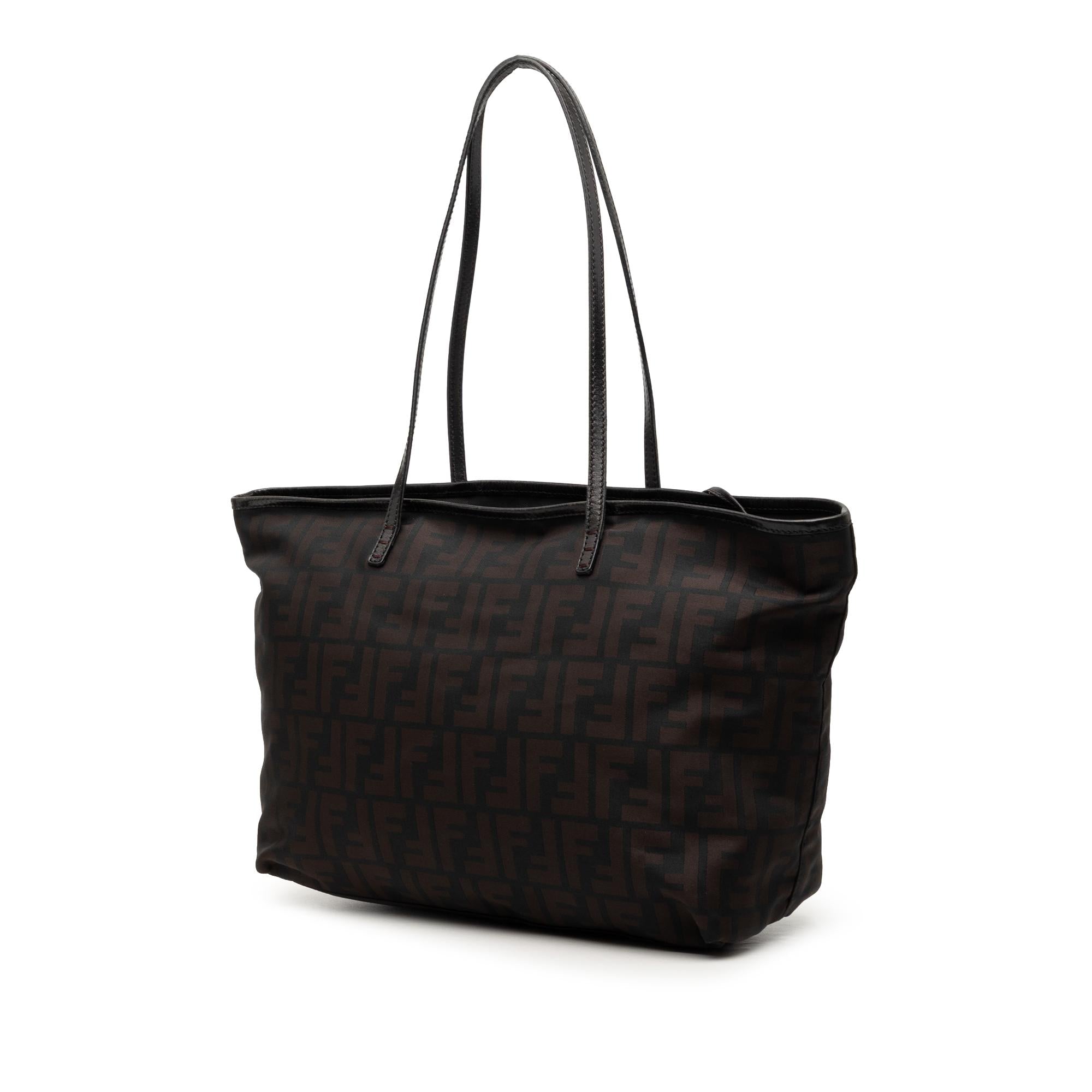 Fendi Small Zucca Nylon Roll Tote