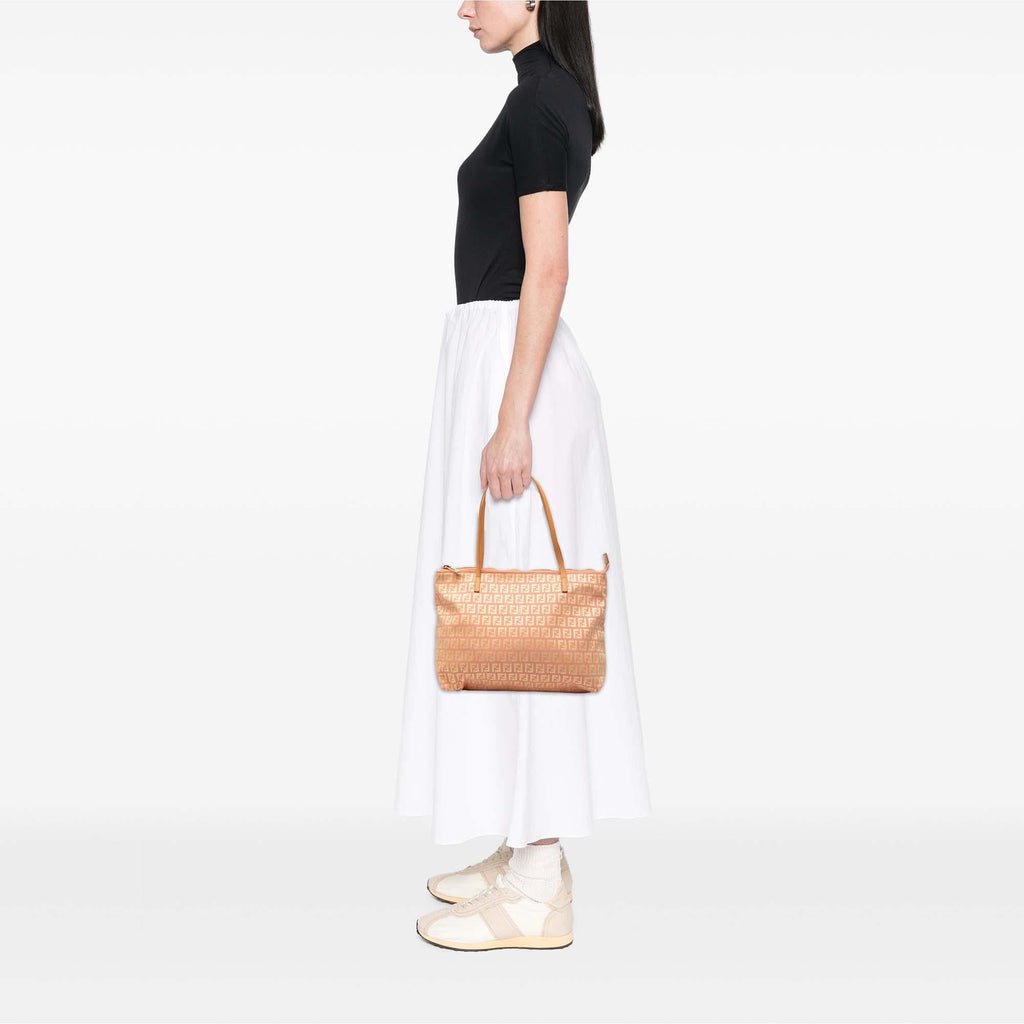 Fendi Small Zucchino Canvas Tote