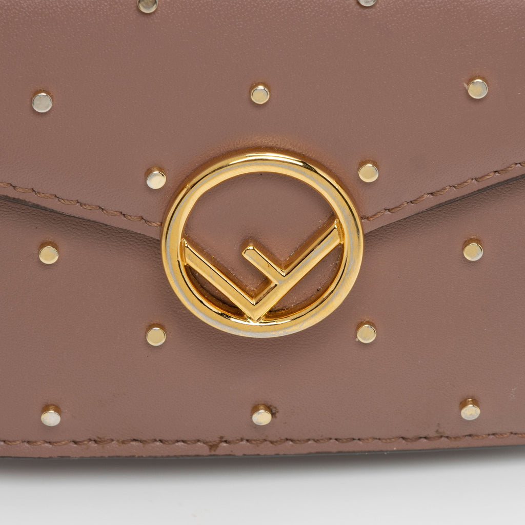 Fendi Studded Calfskin Micro Tri-fold Wallet (SHF-ymbBNz)