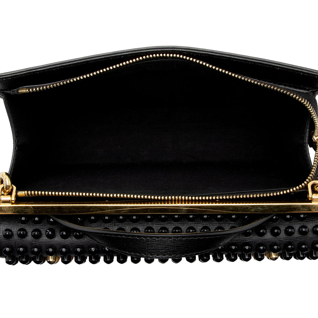 Fendi Studded Vitello Elite Demi Jour Monster Satchel (SHF-eH7Qgz)