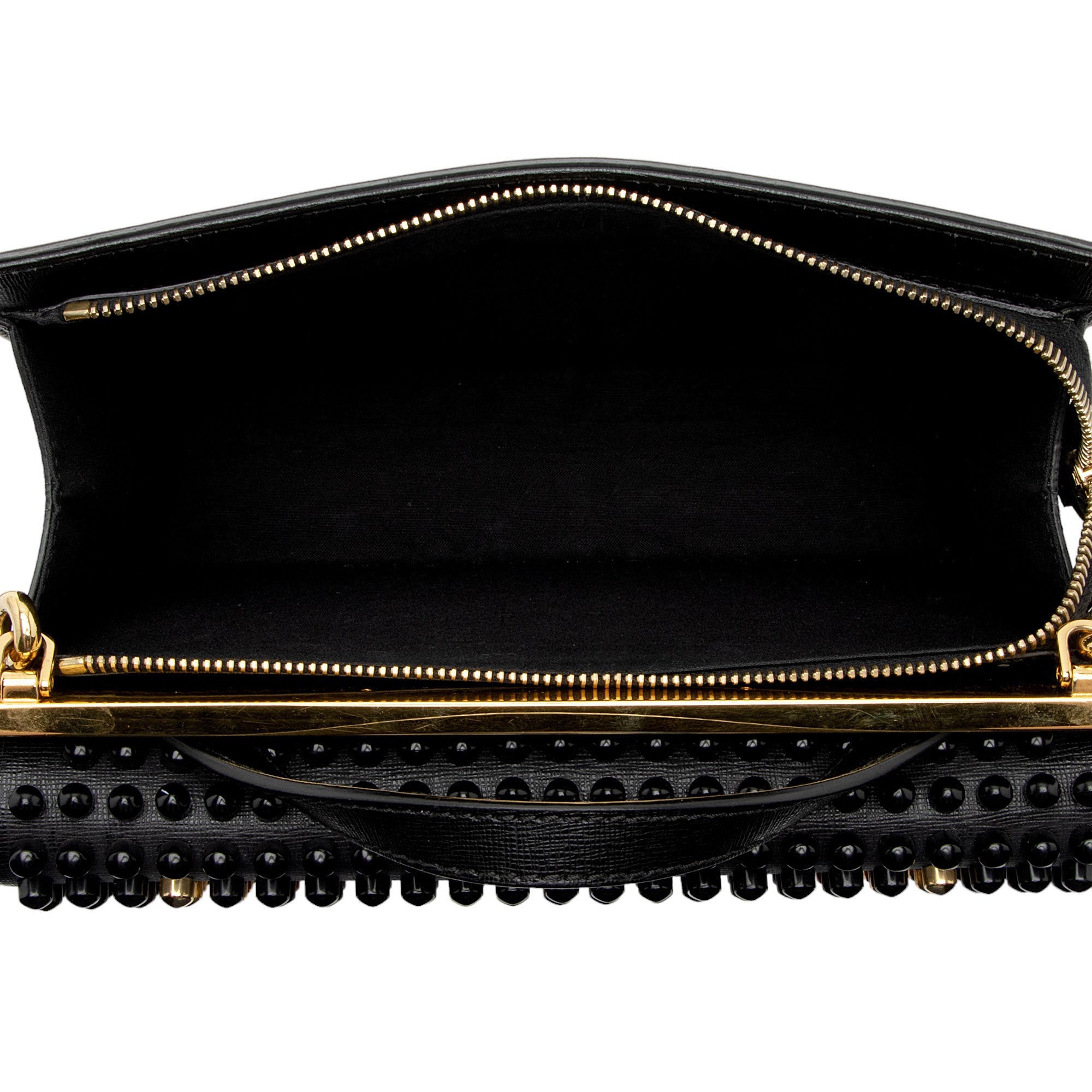 Fendi Studded Vitello Elite Demi Jour Monster Satchel (SHF-eH7Qgz)