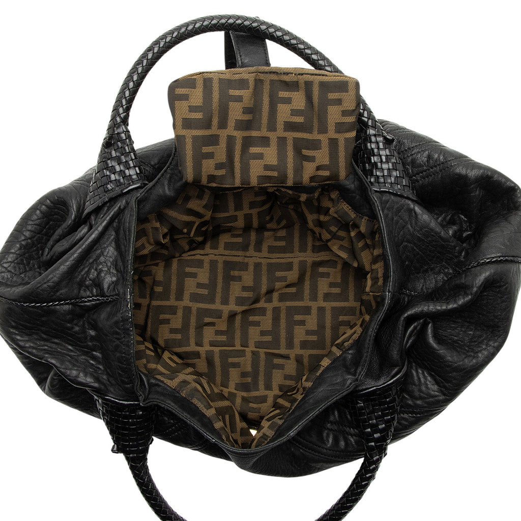 Fendi Tortuga Leather Spy Satchel