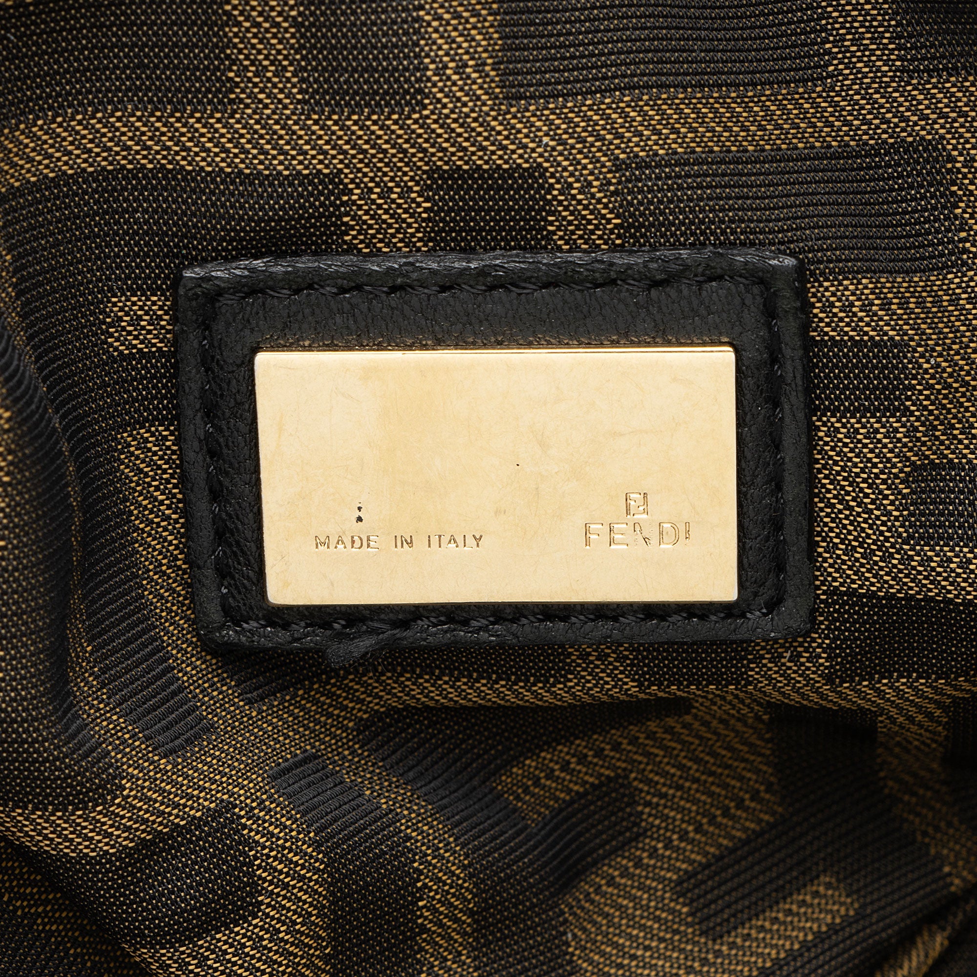 Fendi Tortuga Leather Spy Satchel