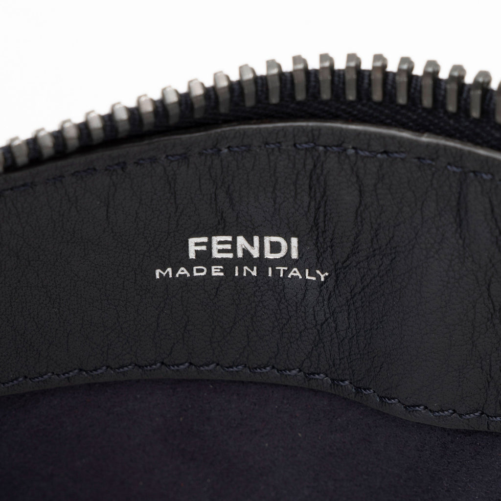 Fendi Quilted Leather Two Tone Dotcom Small Top Handle