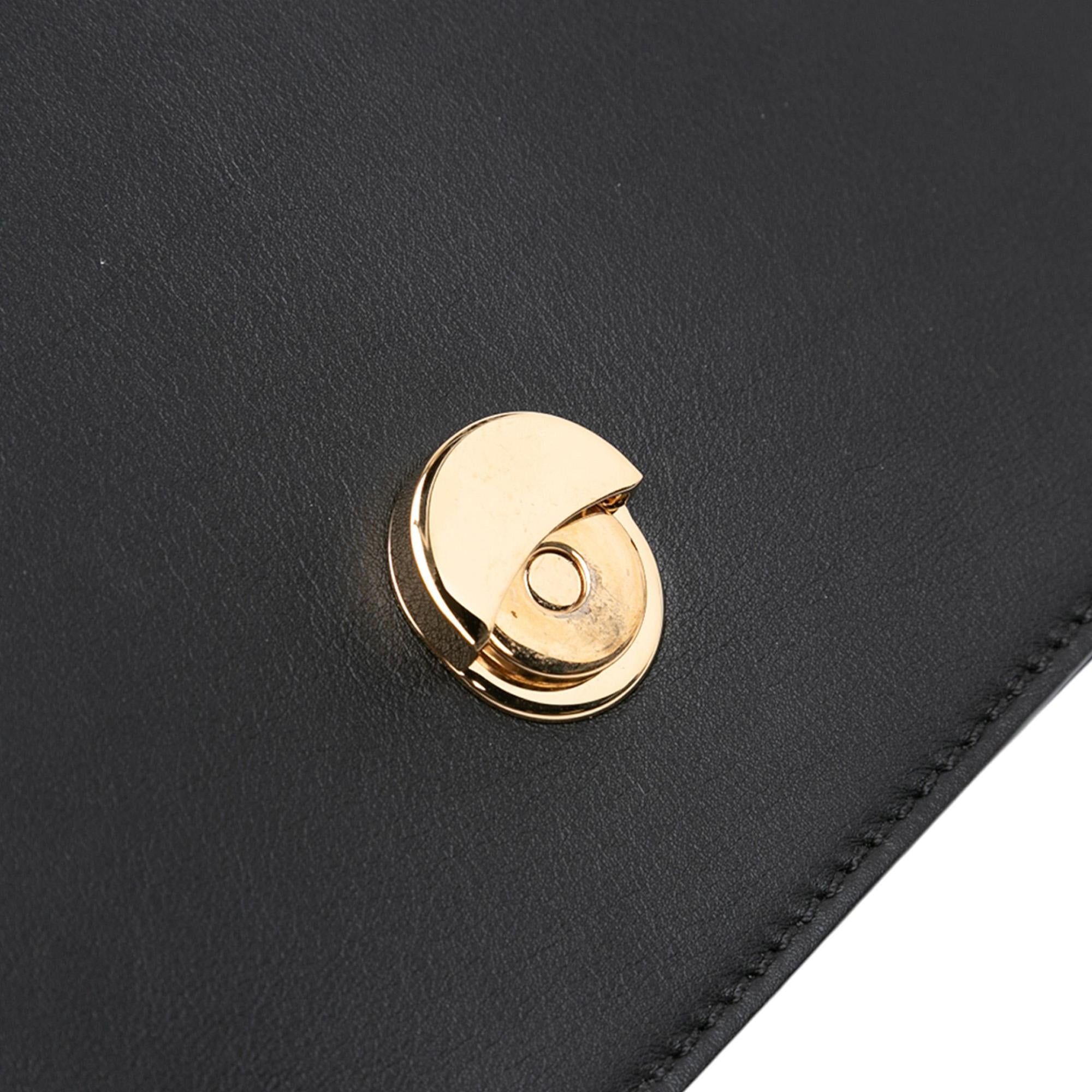 Fendi Versace Vitello Seta Fendace Brooch Baguette Satchel