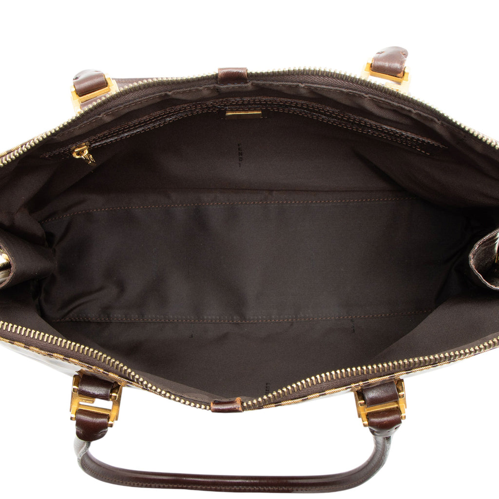 Fendi Vintage FF Zucchino Vinyl Satchel