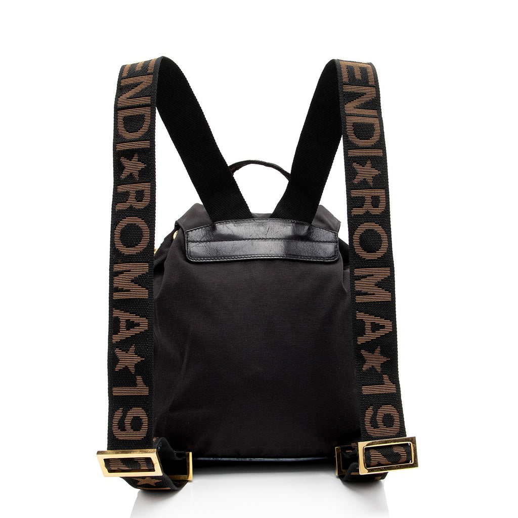 Fendi Vintage Nylon 1925 Drawstring Backpack (SHF-OaDaxr)