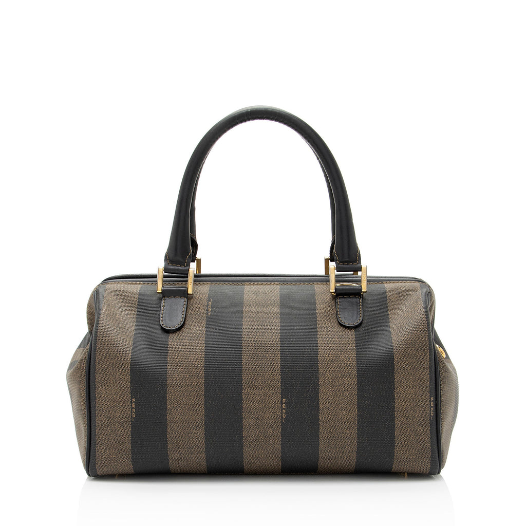 Fendi Vintage Pequin Satchel (SHF-p2iSKx)