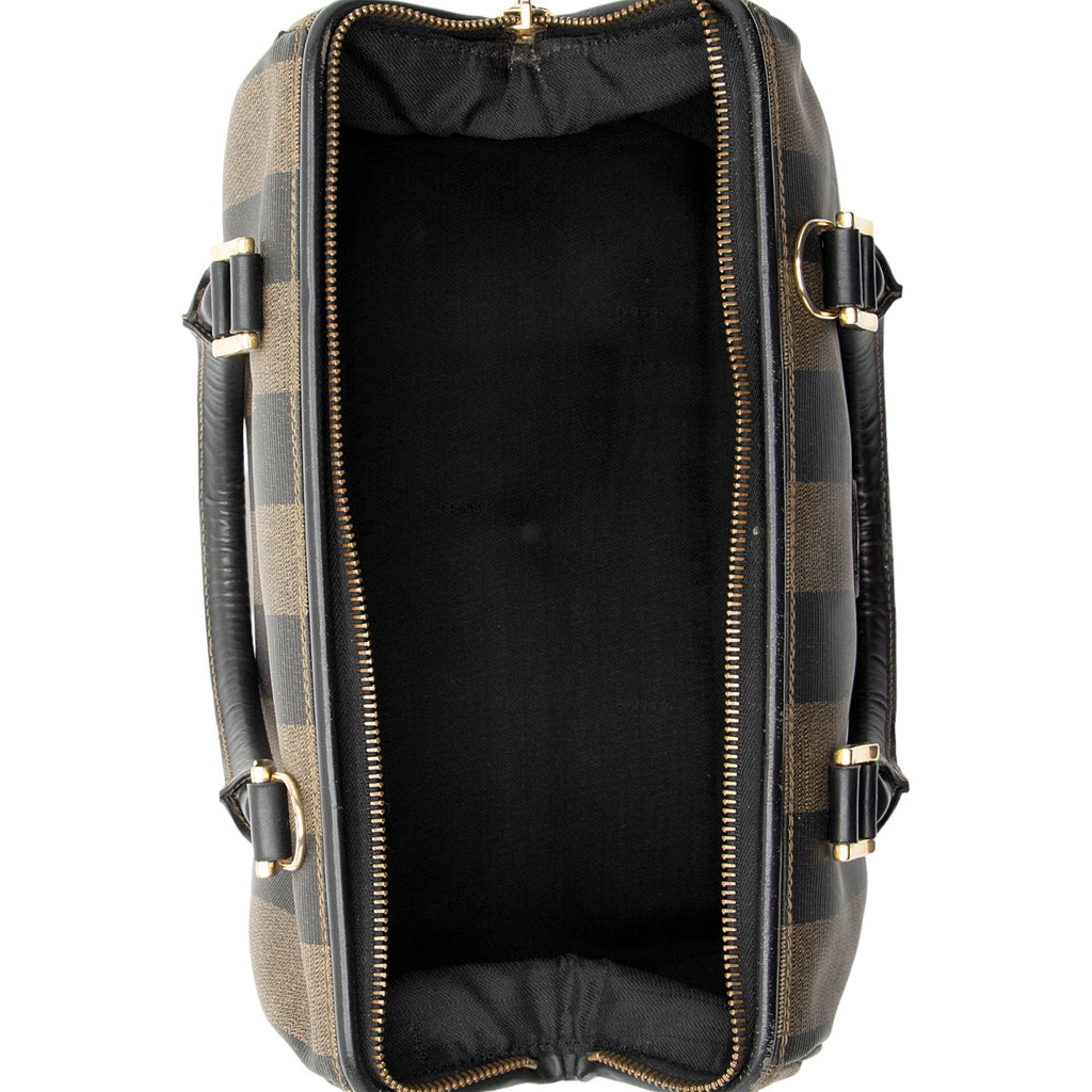 Fendi Vintage Pequin Satchel (SHF-p2iSKx)