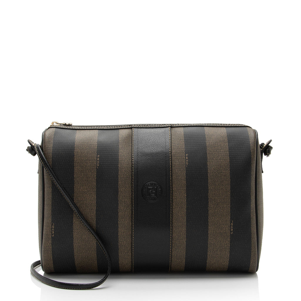 Fendi Vintage Pequin Shoulder Bag (SHF-Xlz5Fc)