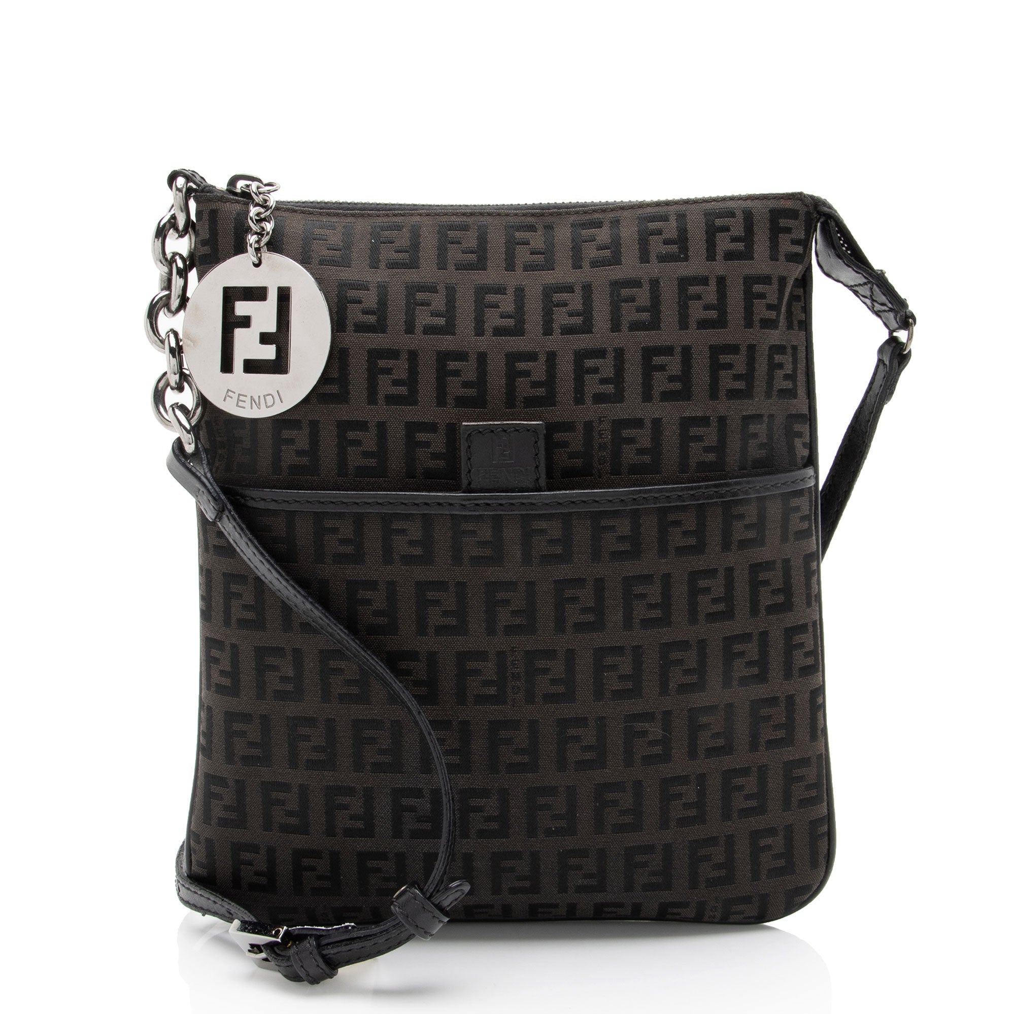 Fendi Vintage Zucchino Canvas Messenger