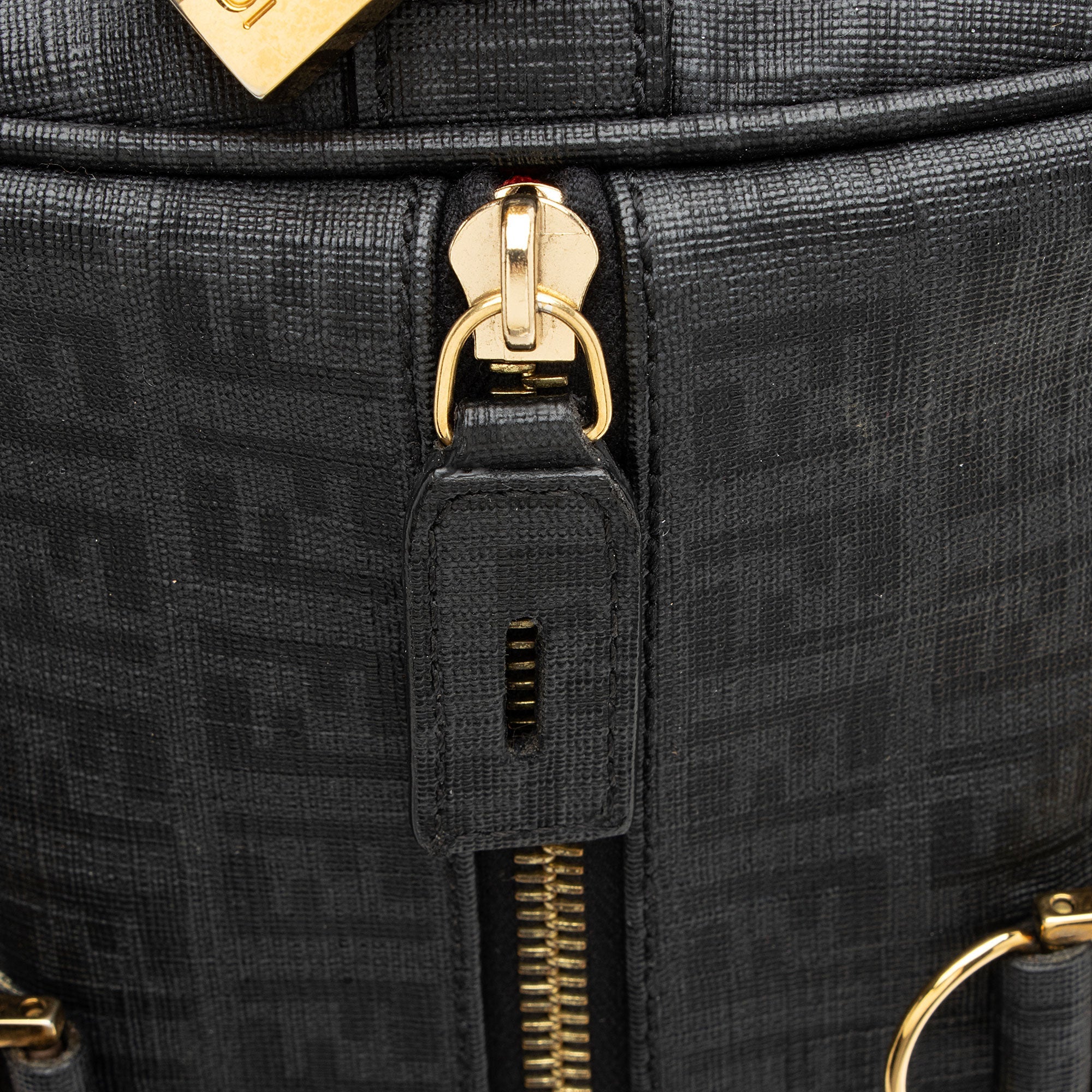 Fendi Vintage Zucchino Forever Boston Bag
