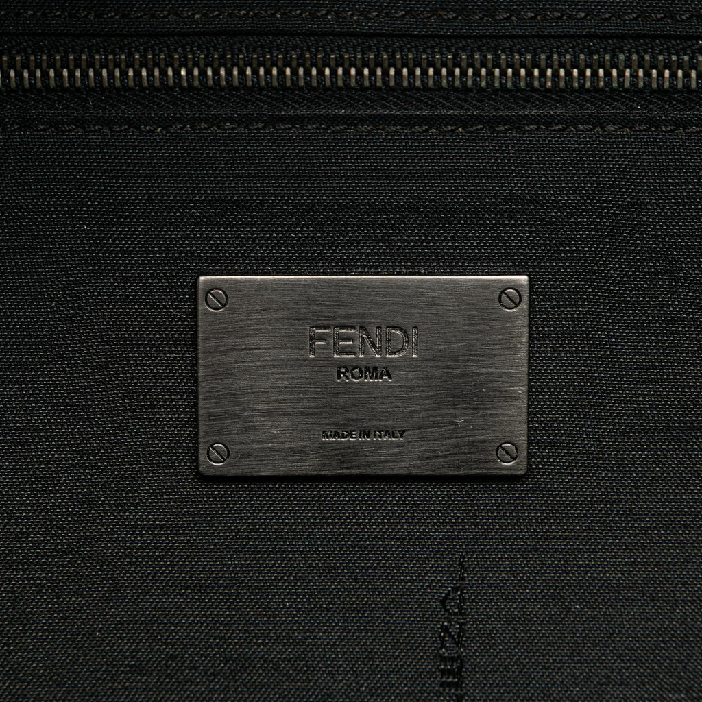 Fendi Vitello Grace Zucca Embossed Leather Backpack