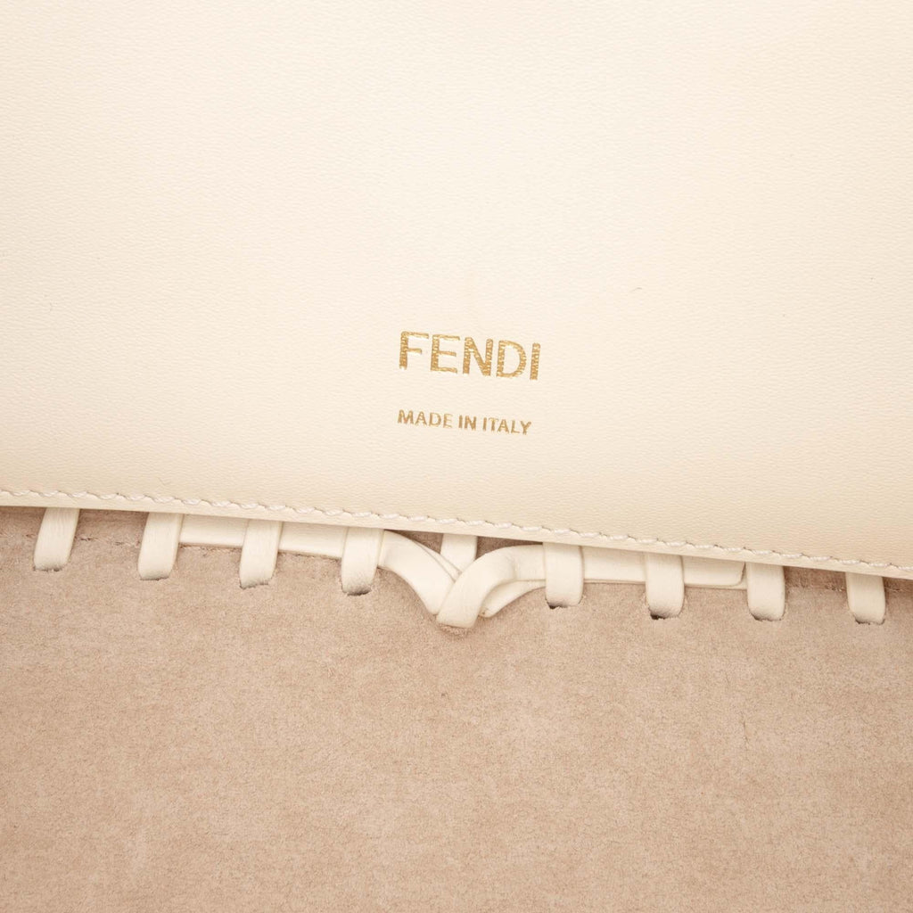 Fendi Woven Calfskin Vitello King Ceylon Baguette Satchel