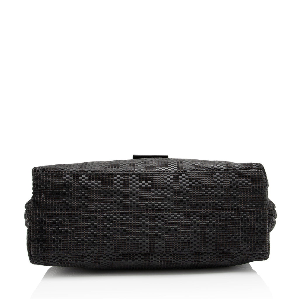 Fendi Woven Zucca Leather Forever Large Shoulder Bag (SHF-QqfMFO)