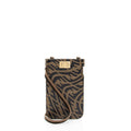 Fendi X Sara Coleman Leather Vertigo Peek A Phone Pouch (SHF-eqtLTR)