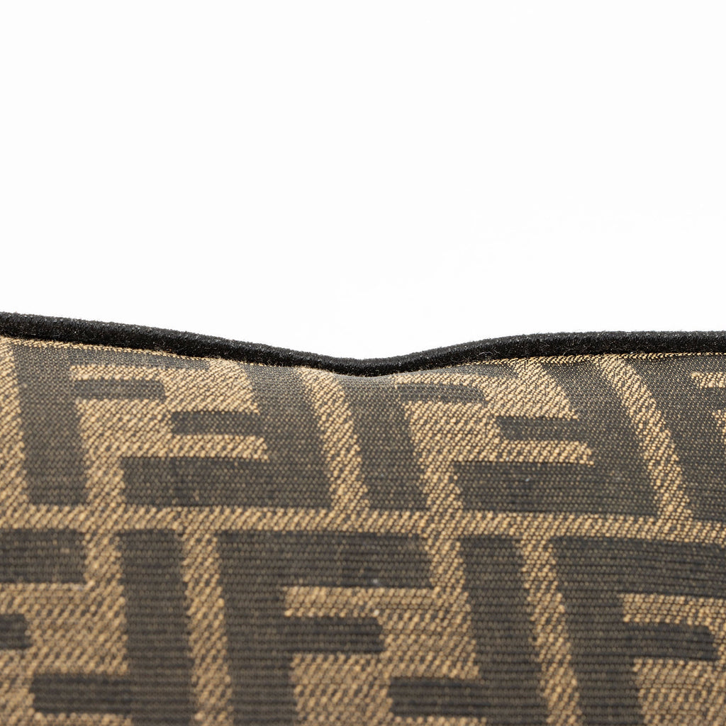 Fendi Zucca Calfskin Baguette Shoulder Bag