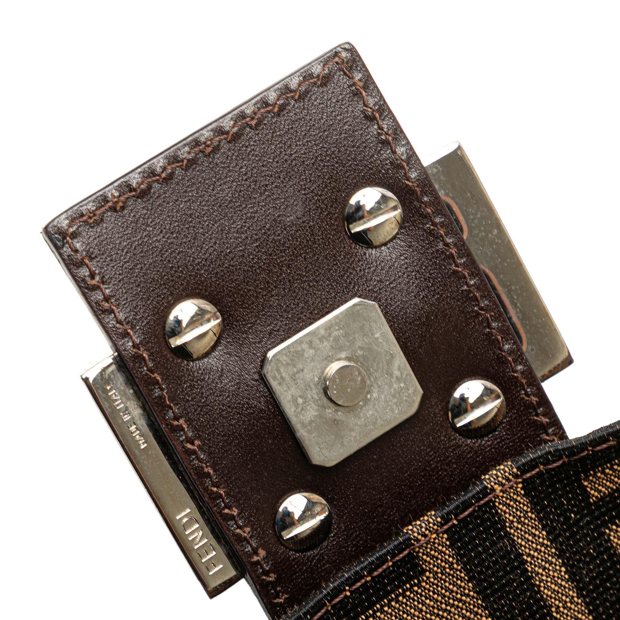 Fendi Zucca Canvas Baguette