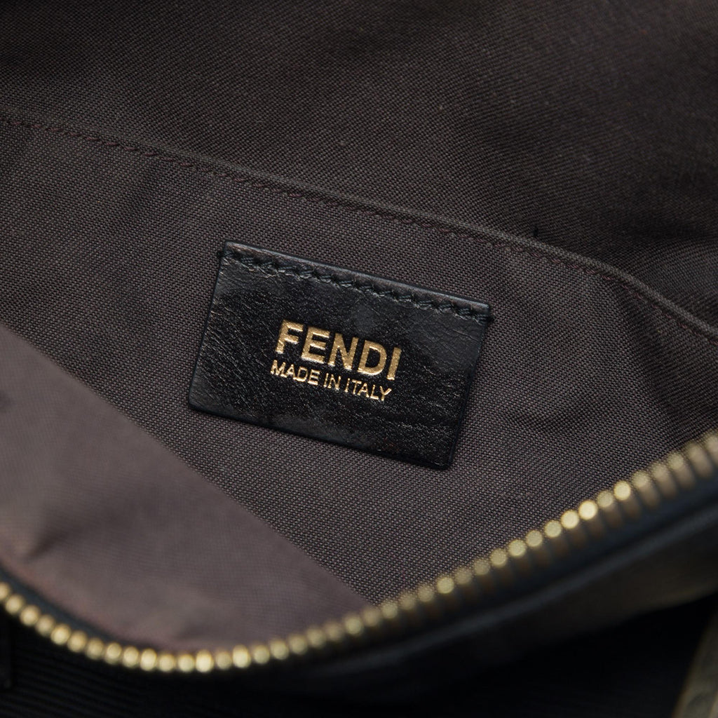 Fendi Zucca Canvas Boston Bag