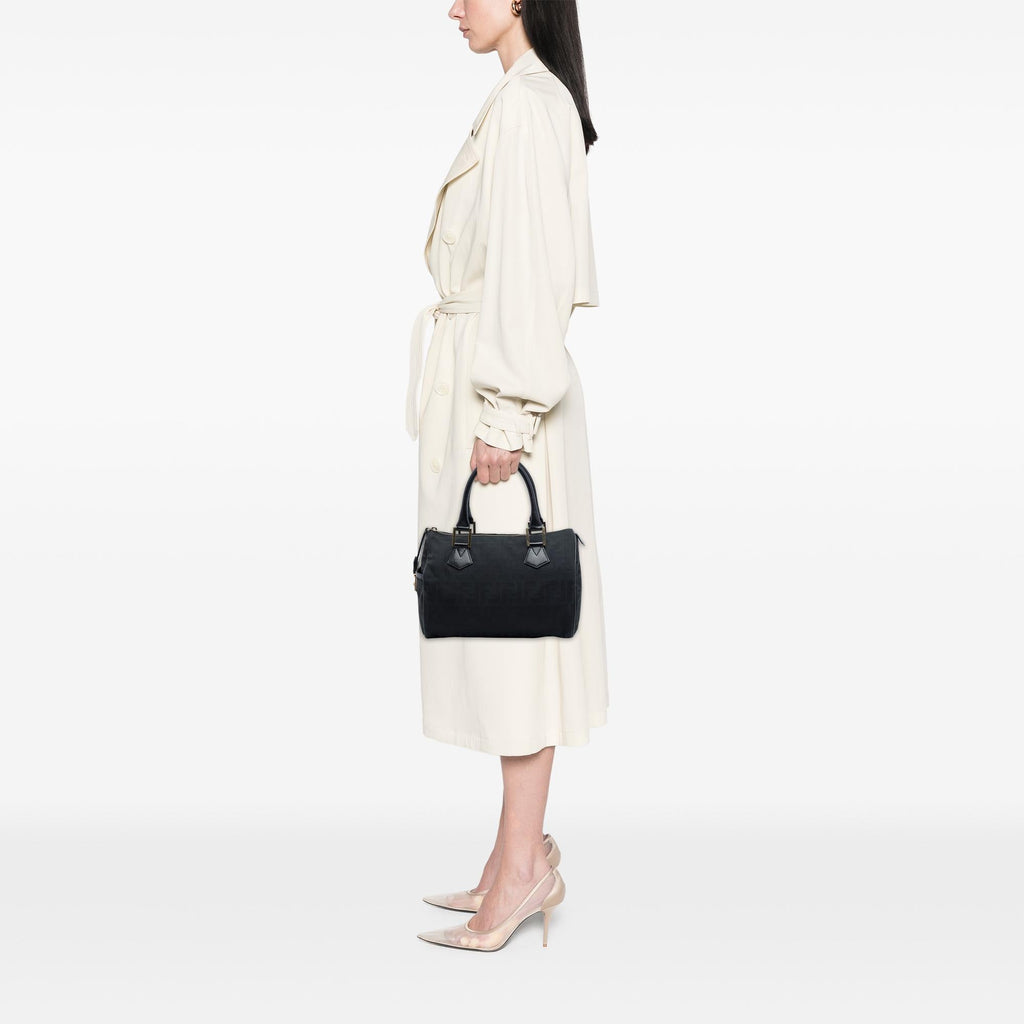 Fendi Zucca Canvas Boston Bag