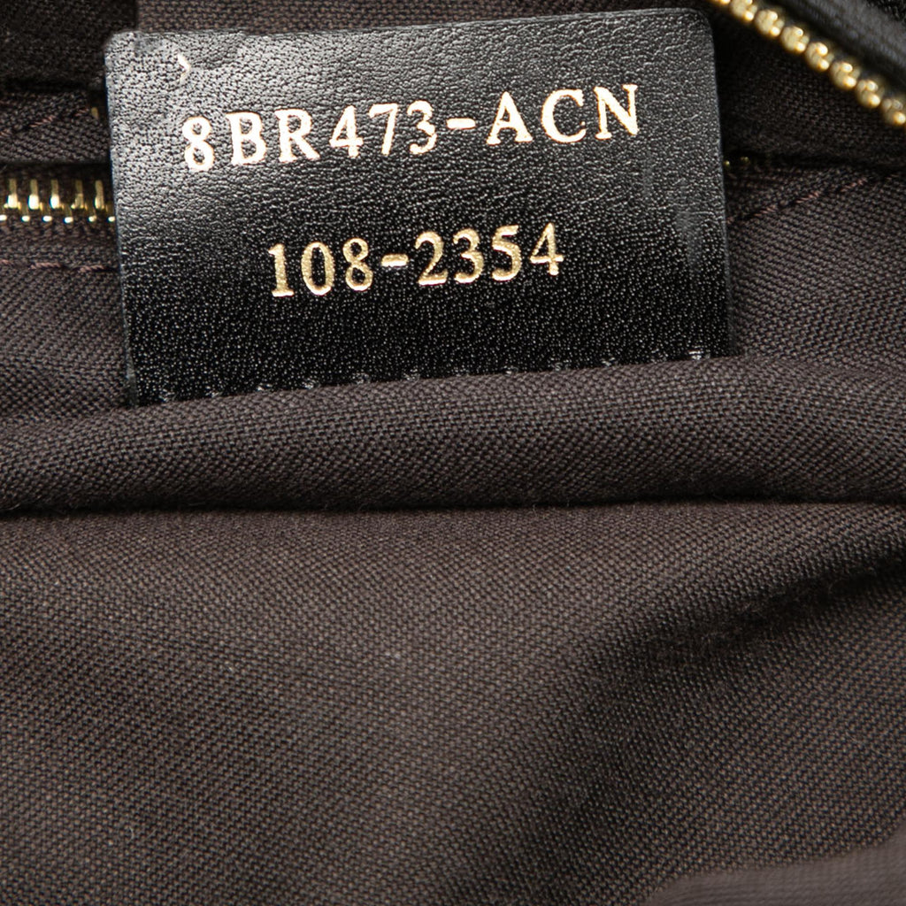 Fendi Zucca Canvas Chef Chain Hobo Bag
