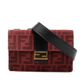 Fendi Zucca Canvas Convertible Baguette Pouch