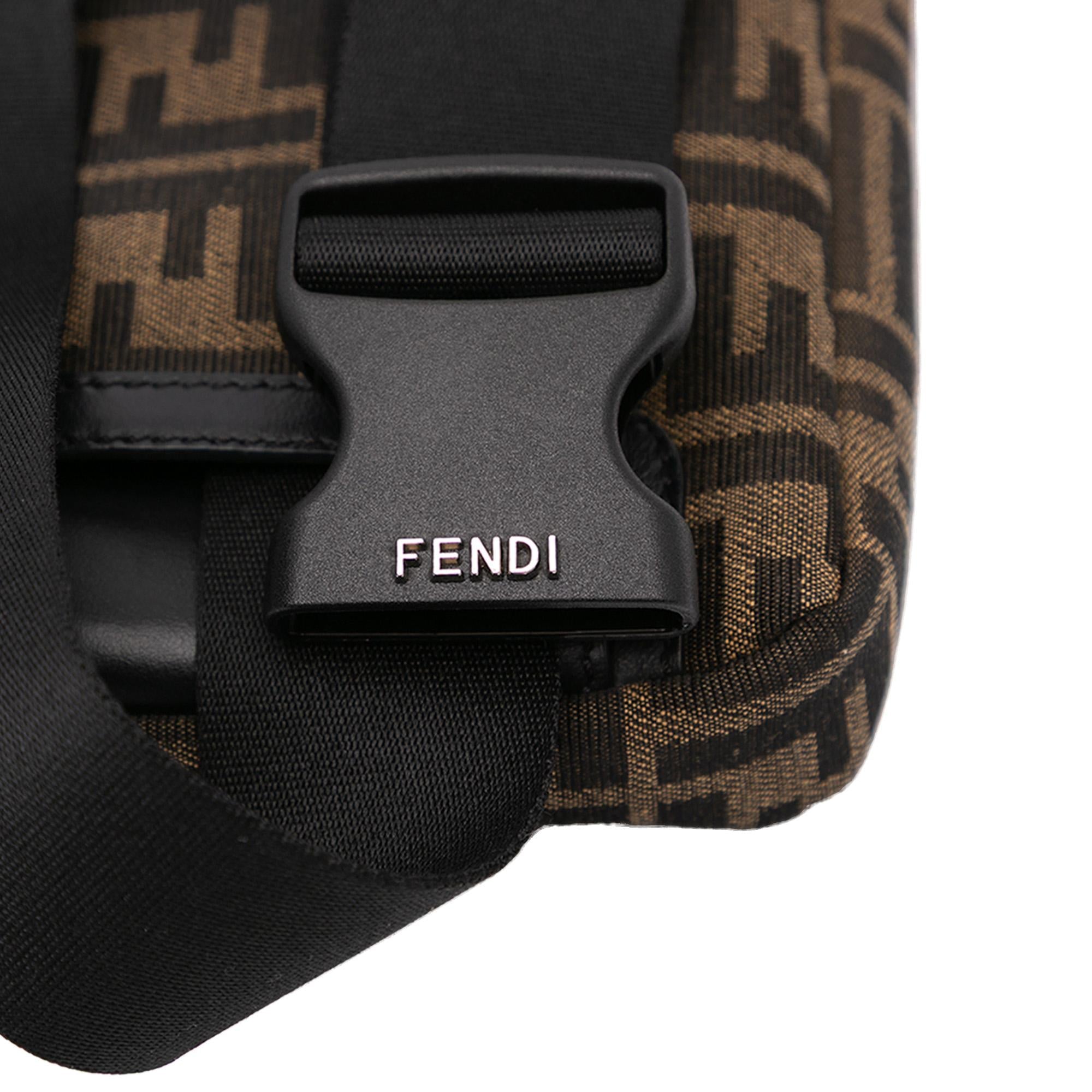 Fendi Zucca Canvas Convertible Baguette Satchel
