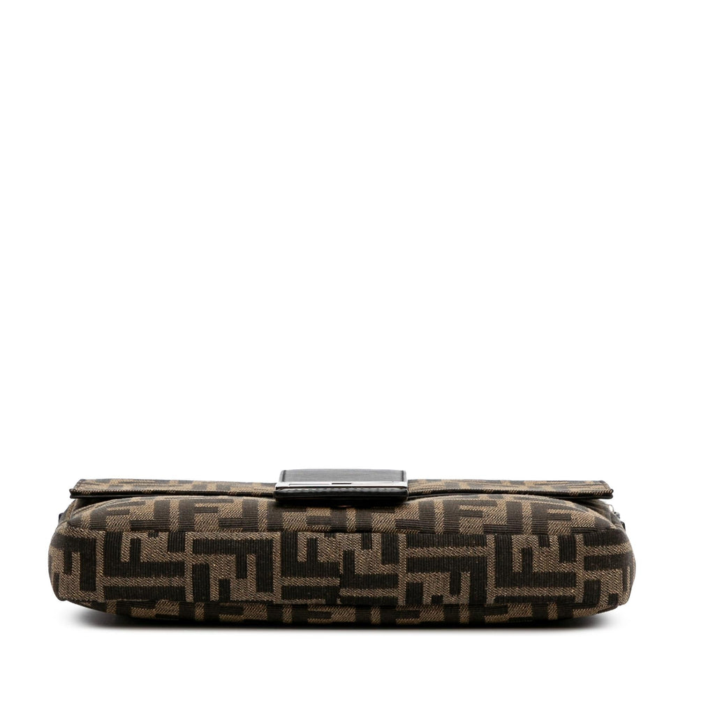Fendi Zucca Canvas Convertible Baguette Satchel