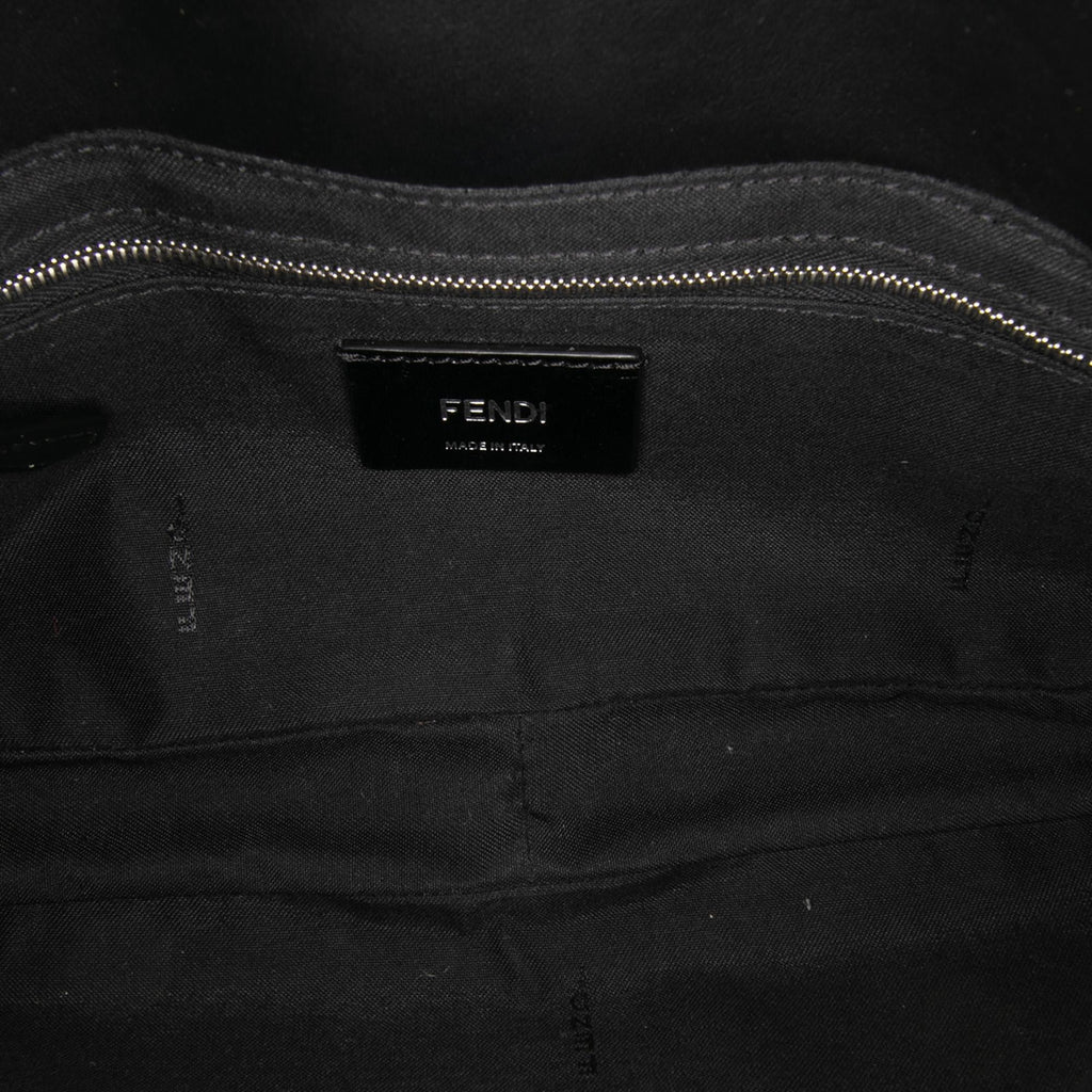 Fendi Zucca Canvas Convertible Baguette Satchel