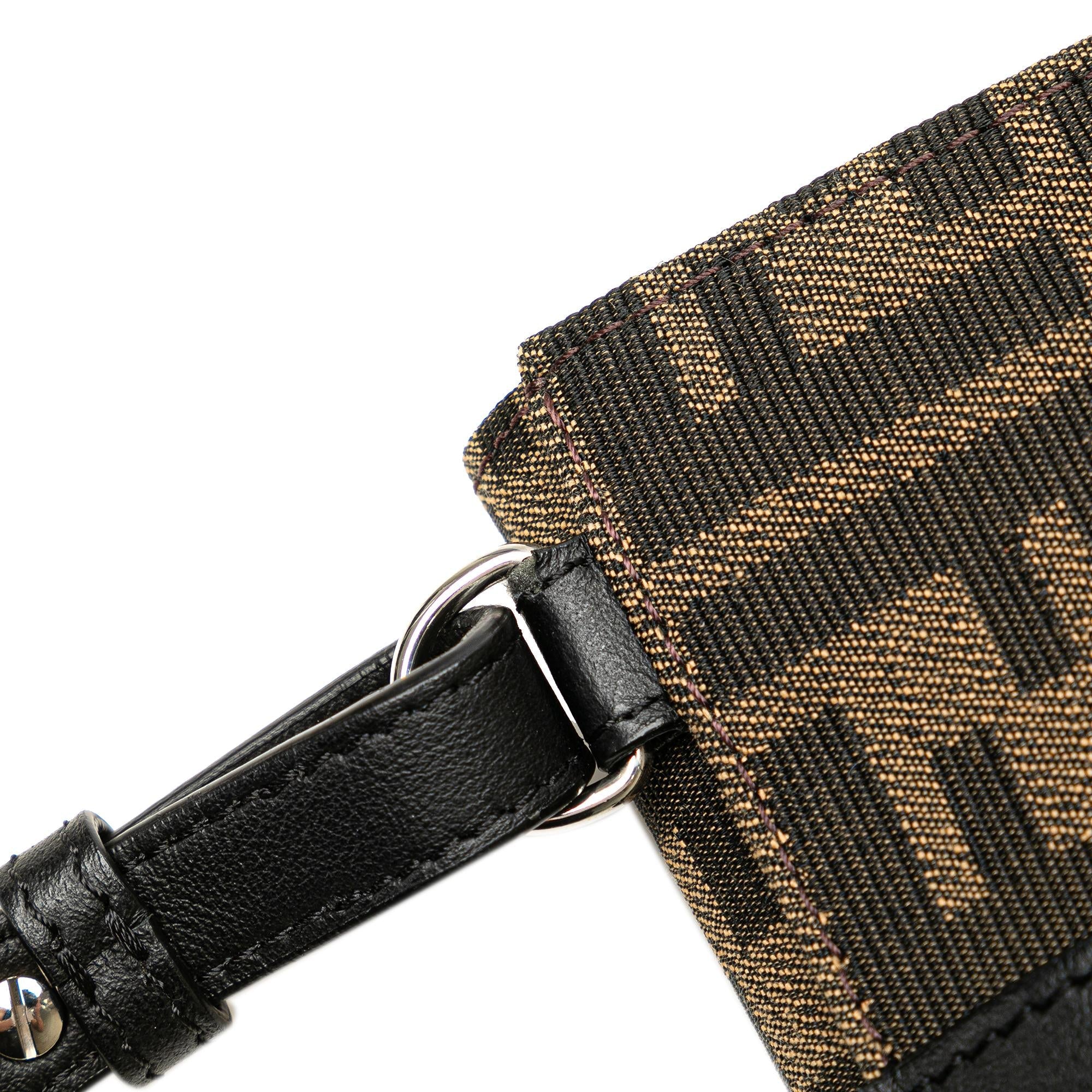 Fendi Zucca Canvas Convertible Belt Bag (SHG-jFWZlT)