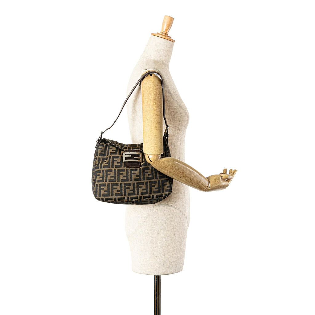 Fendi Zucca Canvas Double Flap Mamma (SHG-IOclRQ)