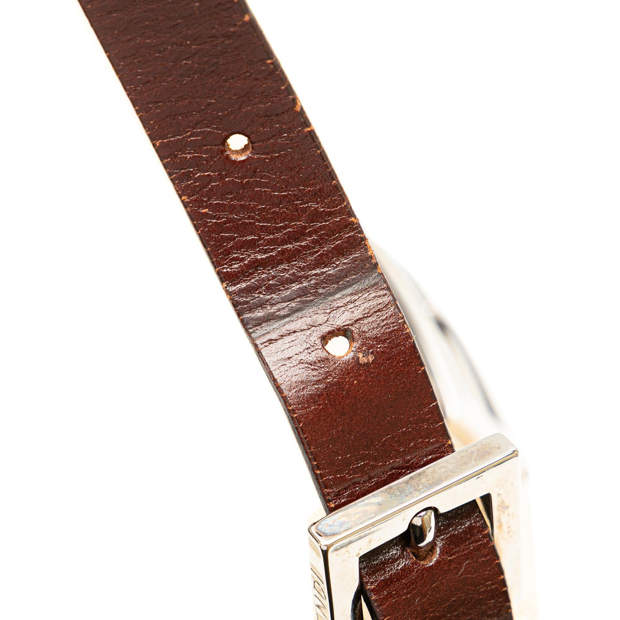 Fendi Zucca Canvas Double Flap Mamma