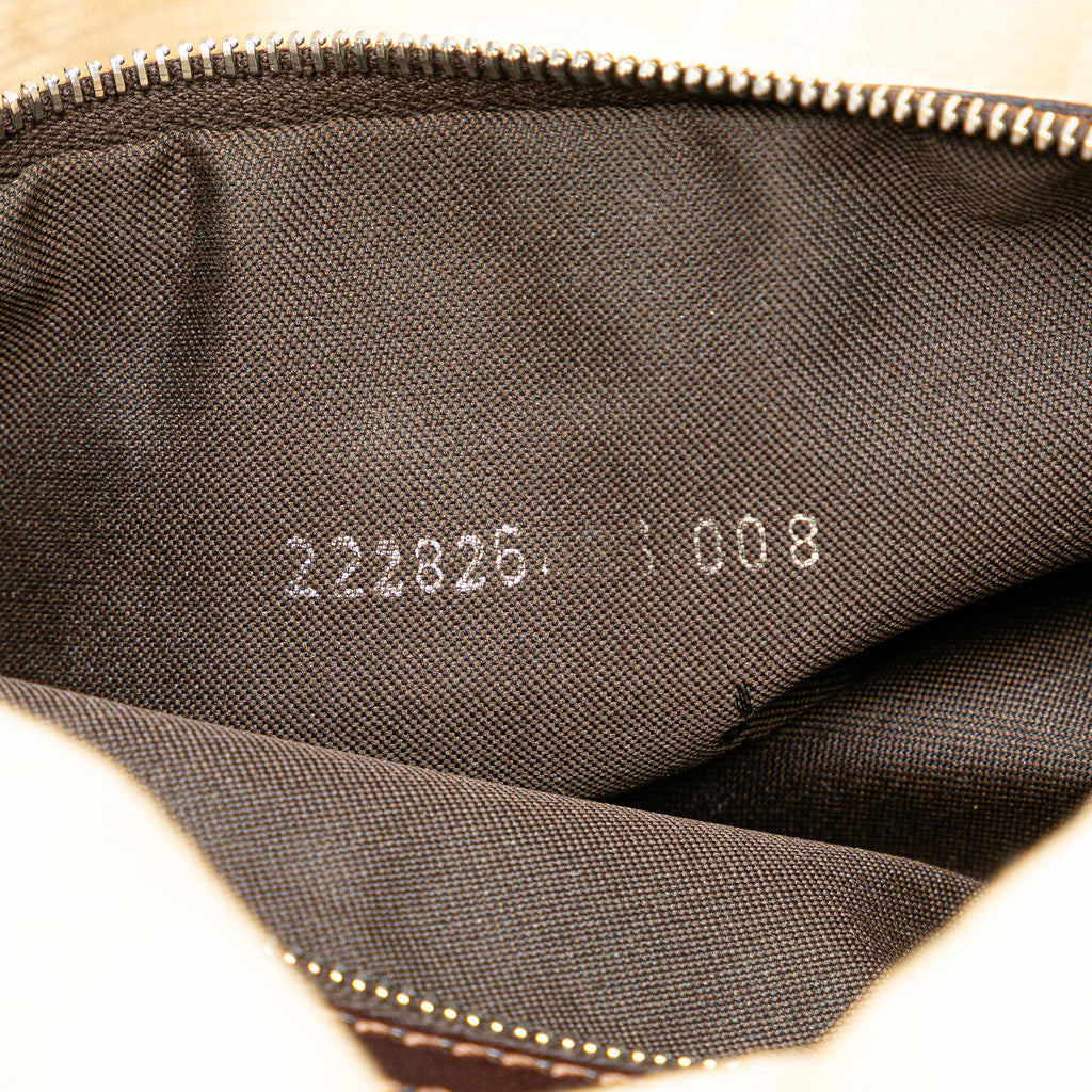 Fendi Zucca Canvas Double Flap Mamma