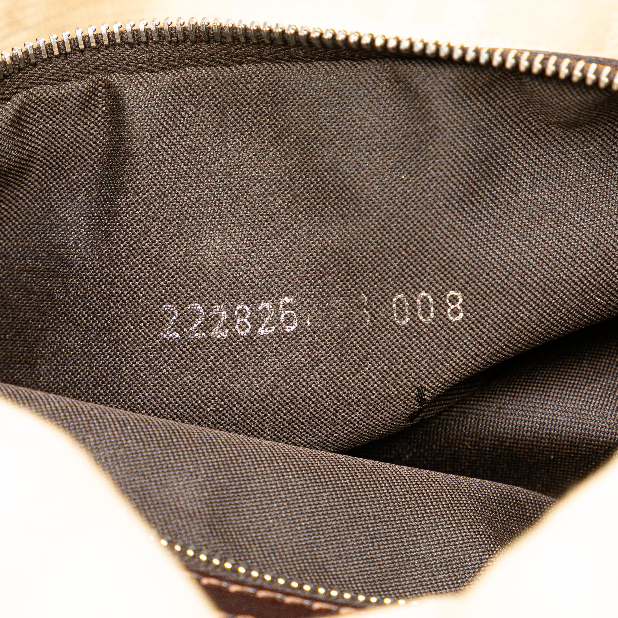 Fendi Zucca Canvas Double Flap Mamma