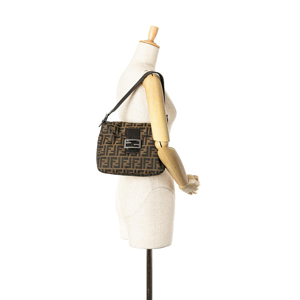 Fendi Zucca Canvas Double Flap Mamma (SHG-kJxSjW)