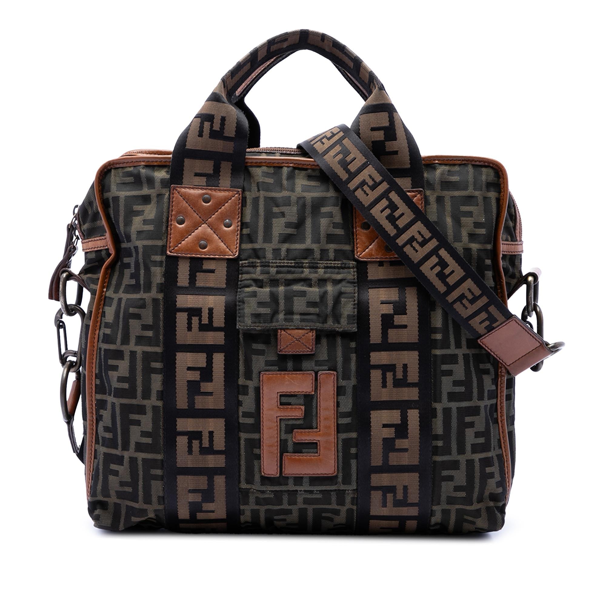 Fendi Zucca Canvas FF Satchel
