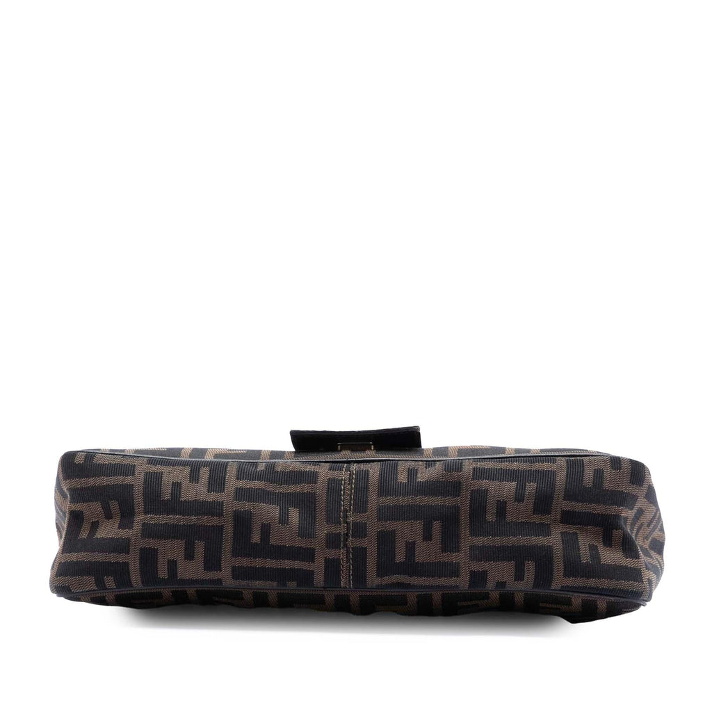 Fendi Zucca Canvas Flap Shoulder Bag
