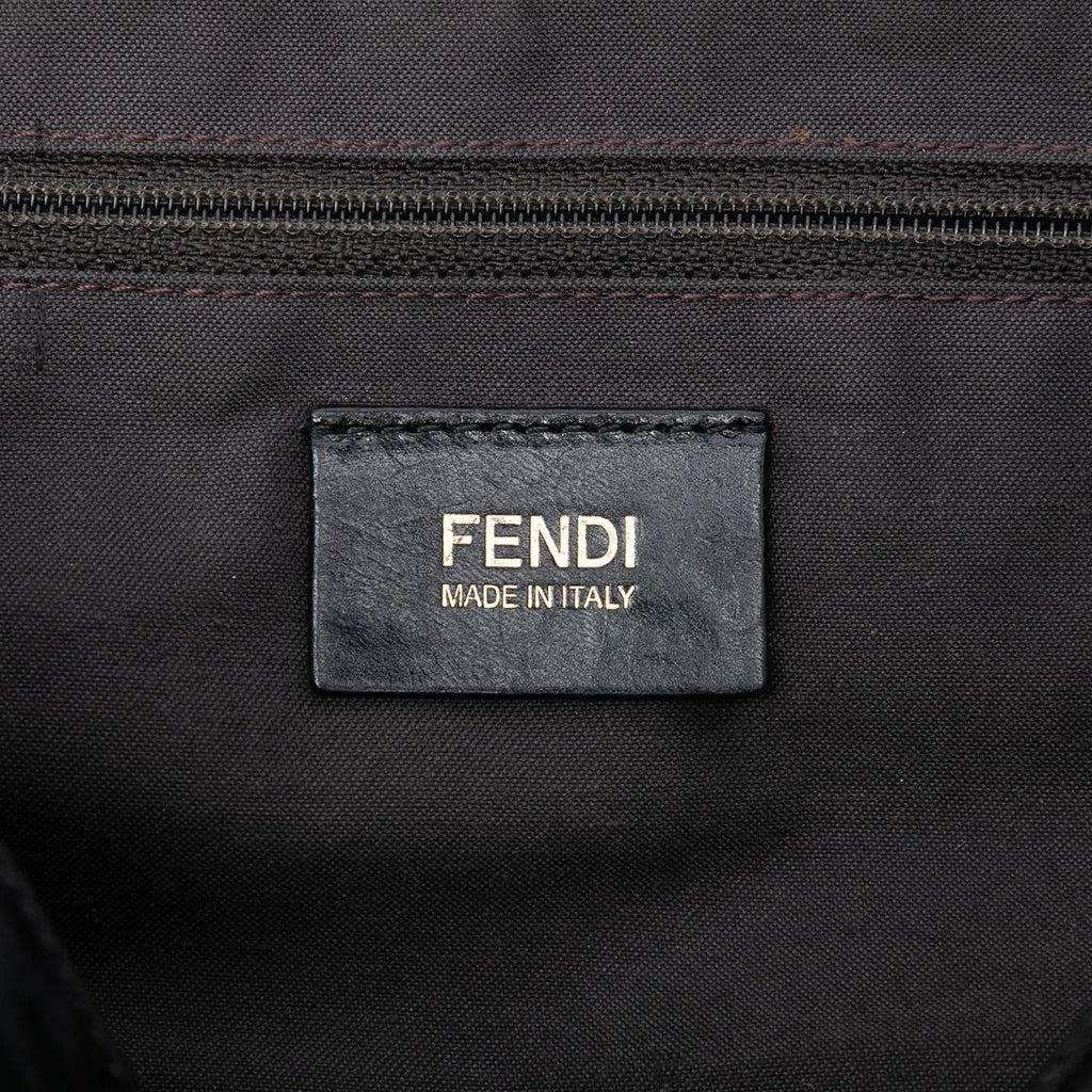 Fendi Zucca Canvas Mia Flap Shoulder Bag