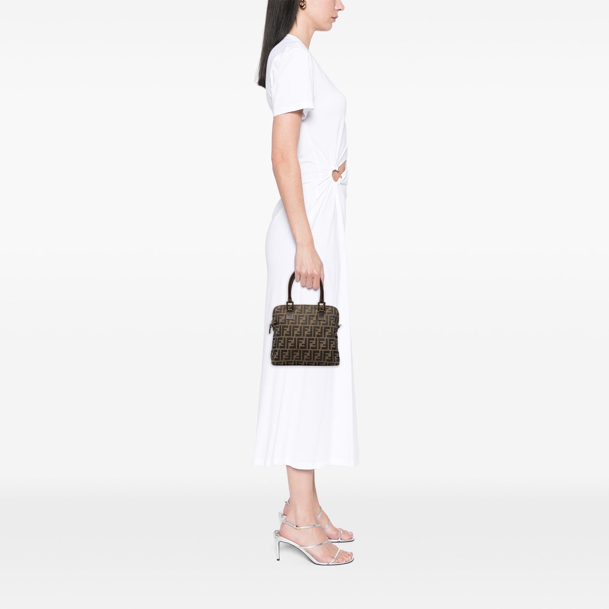Fendi Zucca Canvas Satchel