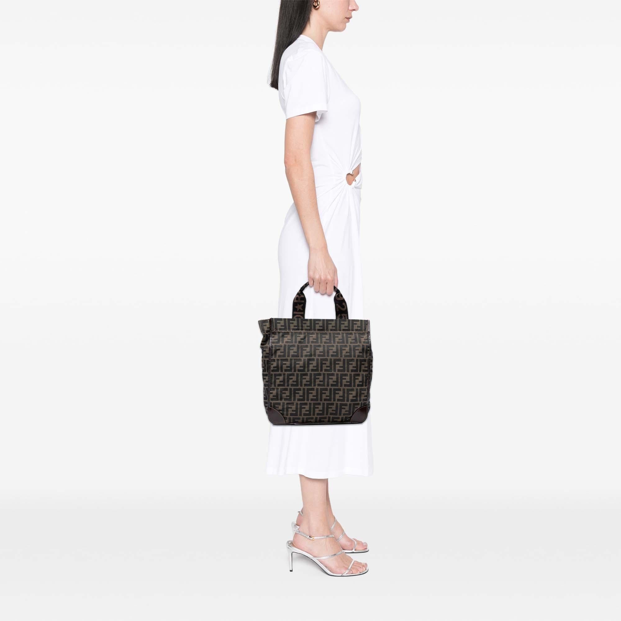 Fendi Zucca Canvas Shopping Tote