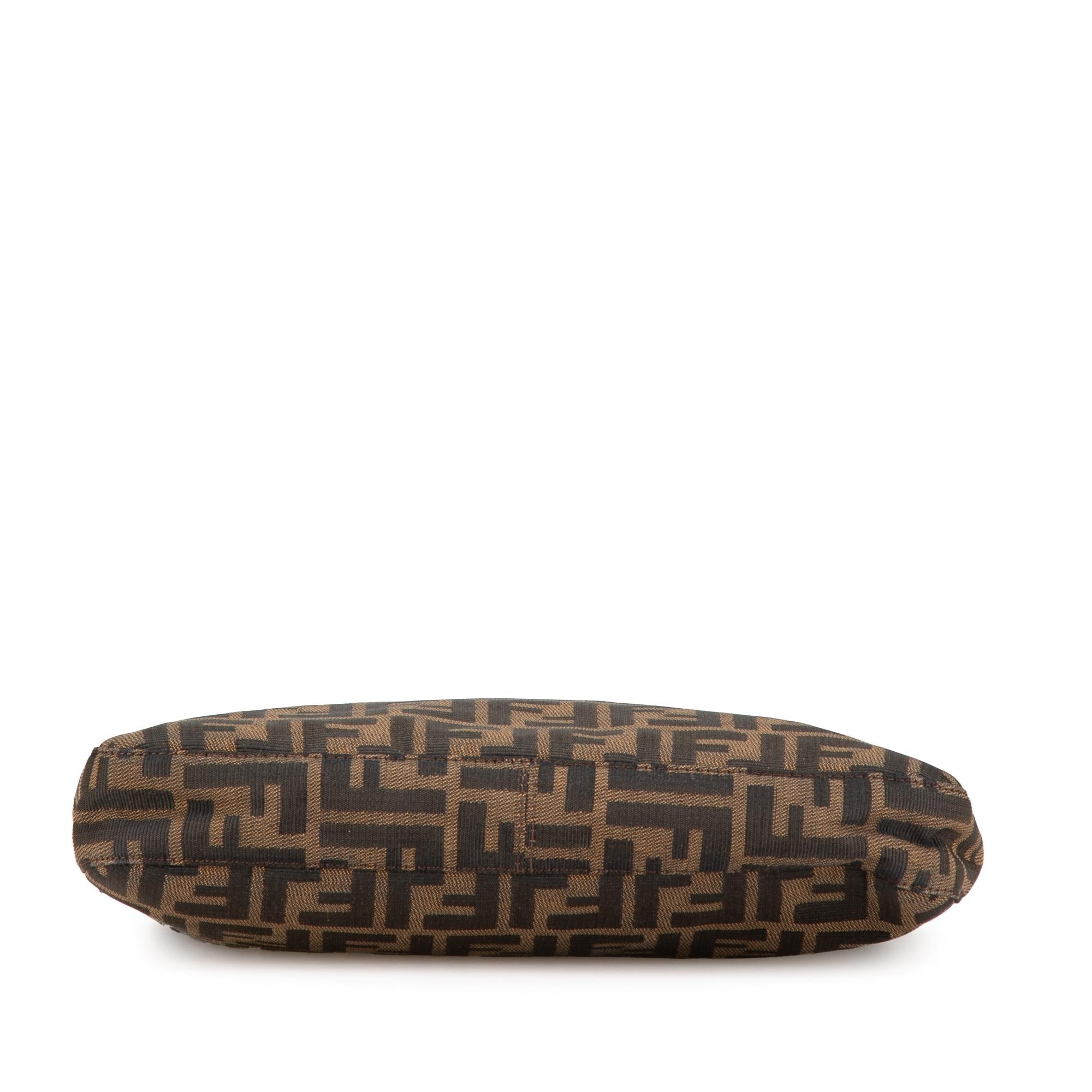 Fendi Zucca Canvas Shoulder Bag