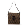 Fendi Zucca Canvas Shoulder Bag