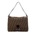 Fendi Zucca Canvas Shoulder Bag