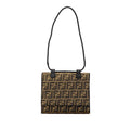Fendi Zucca Canvas Shoulder Bag