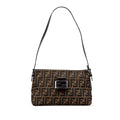 Fendi Zucca Canvas Shoulder Bag