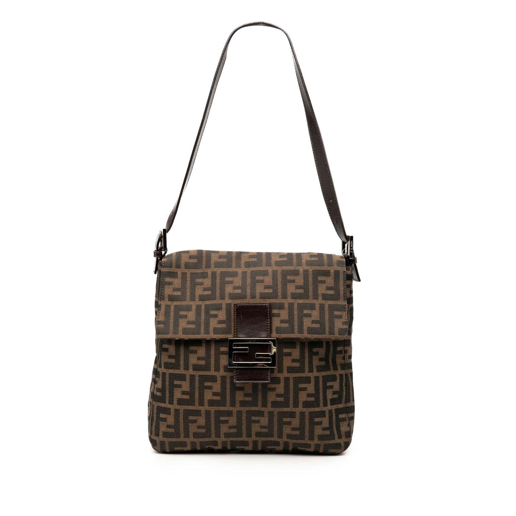 Fendi Zucca Canvas Shoulder Bag