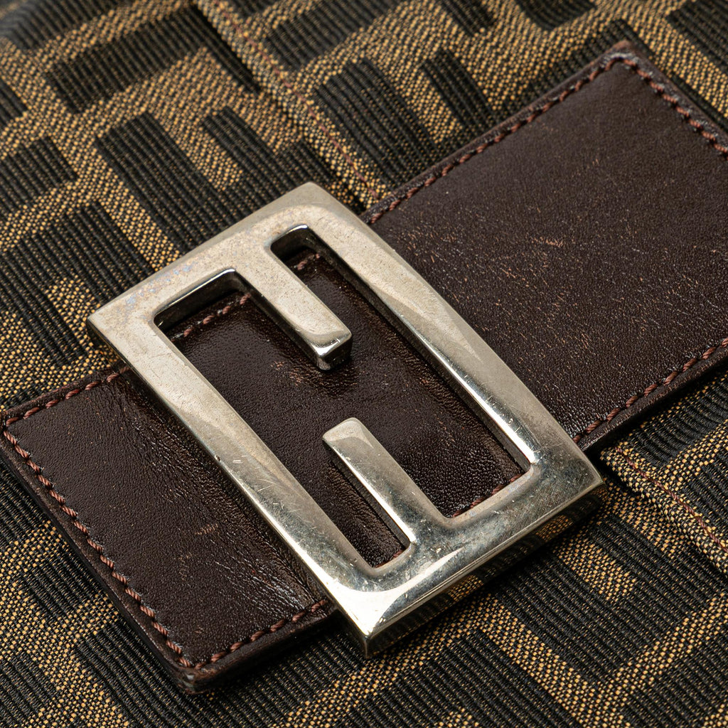 Fendi Zucca Canvas Shoulder Bag