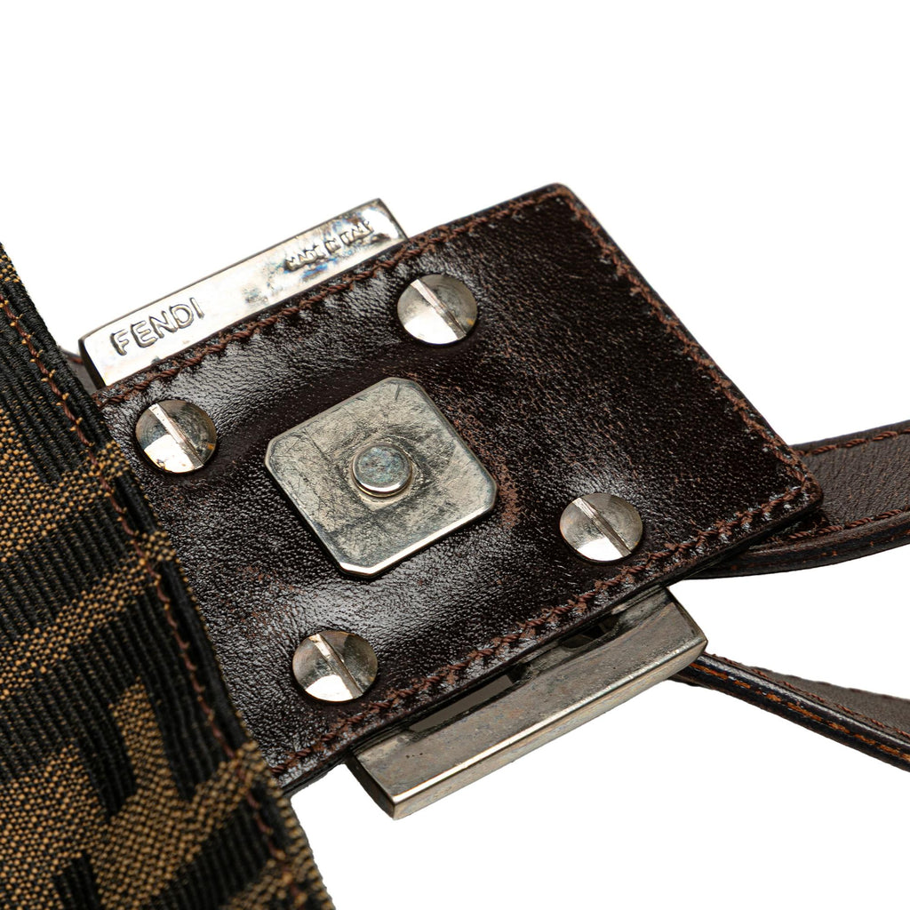 Fendi Zucca Canvas Shoulder Bag
