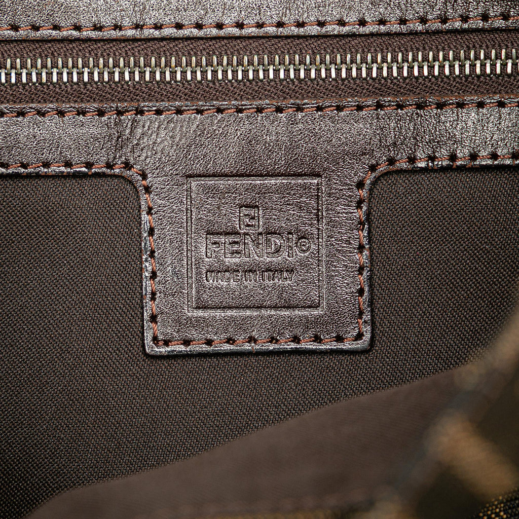 Fendi Zucca Canvas Shoulder Bag