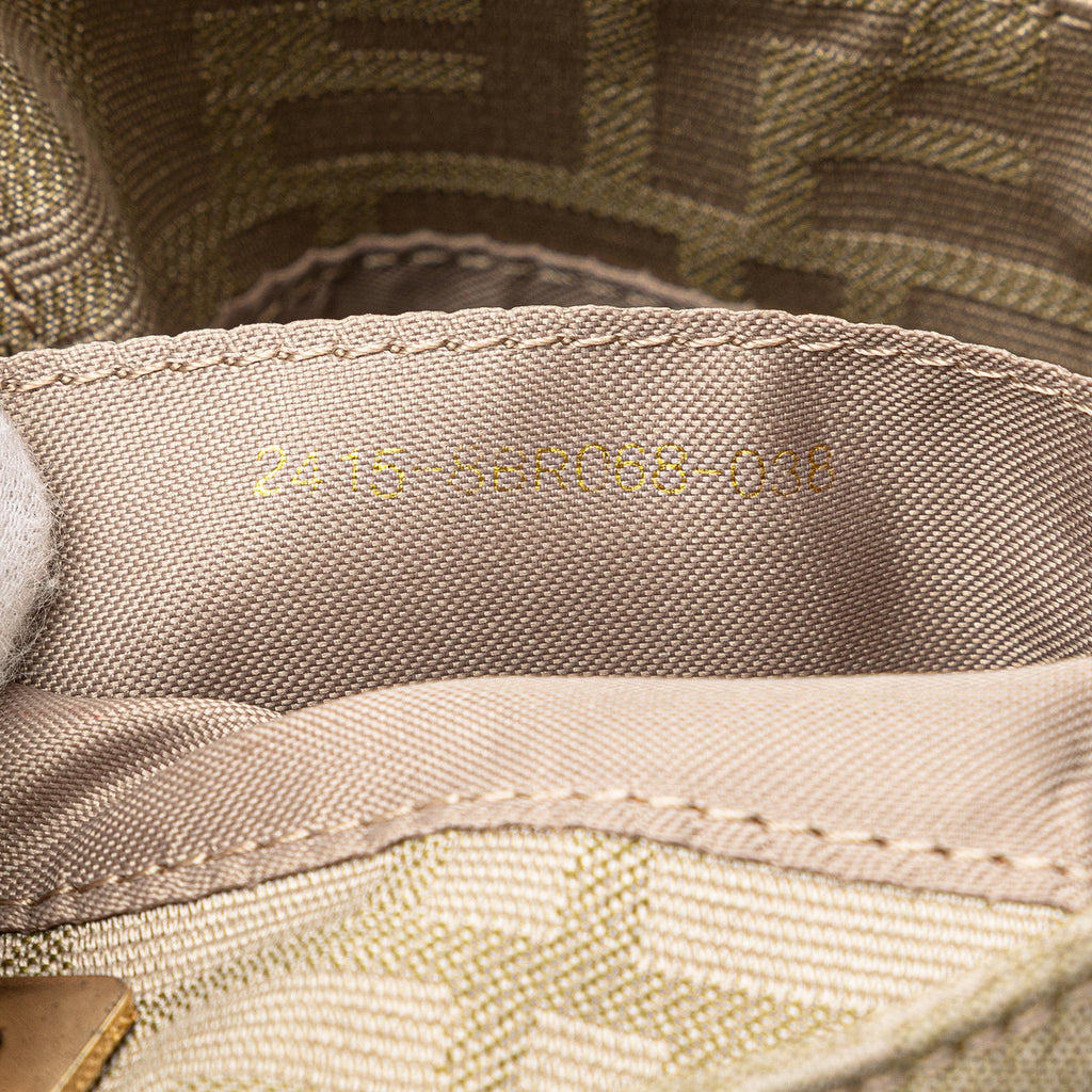 Fendi Zucca Canvas Shoulder Bag